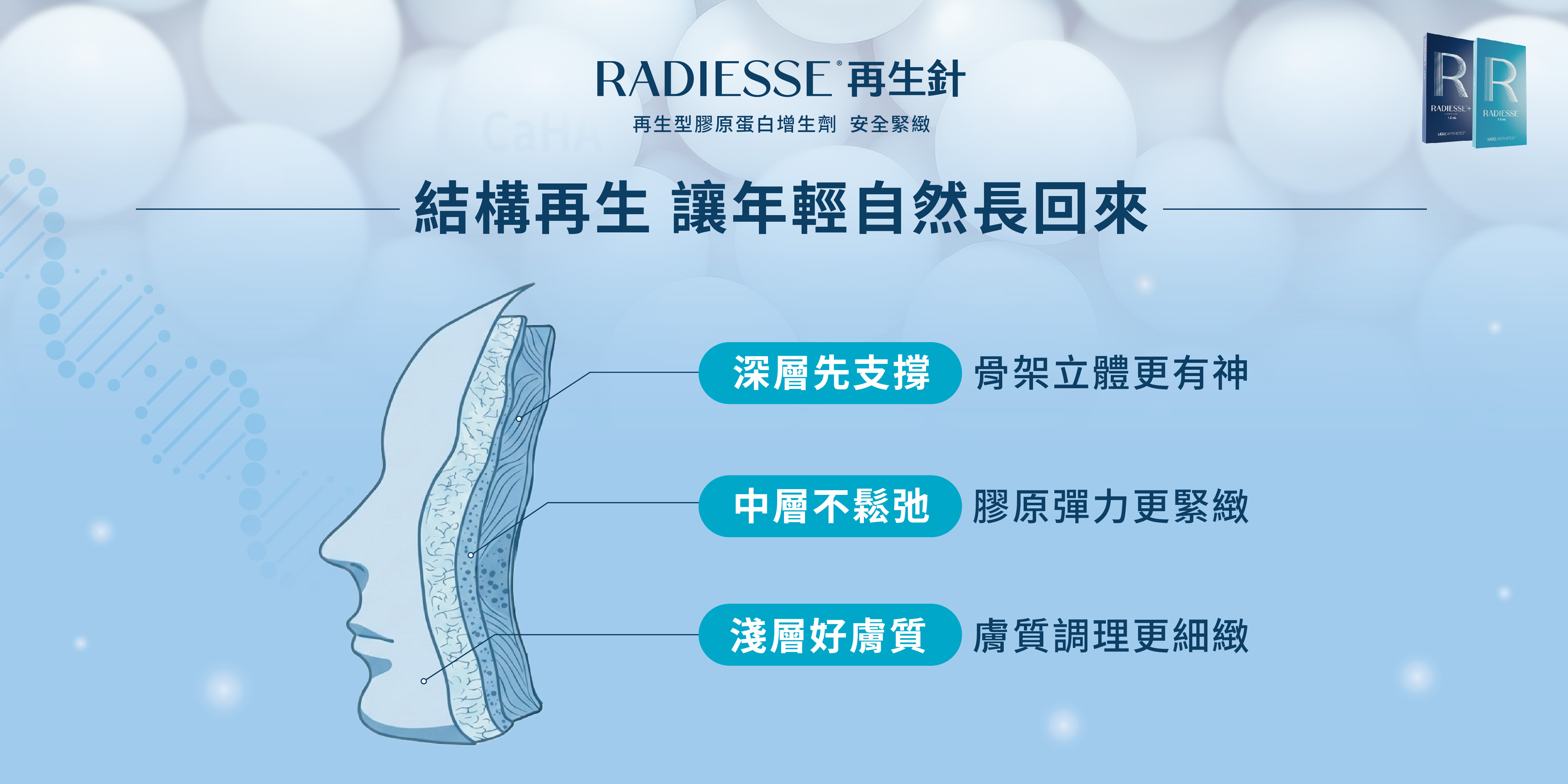 Radiesse 再生針 結構再生