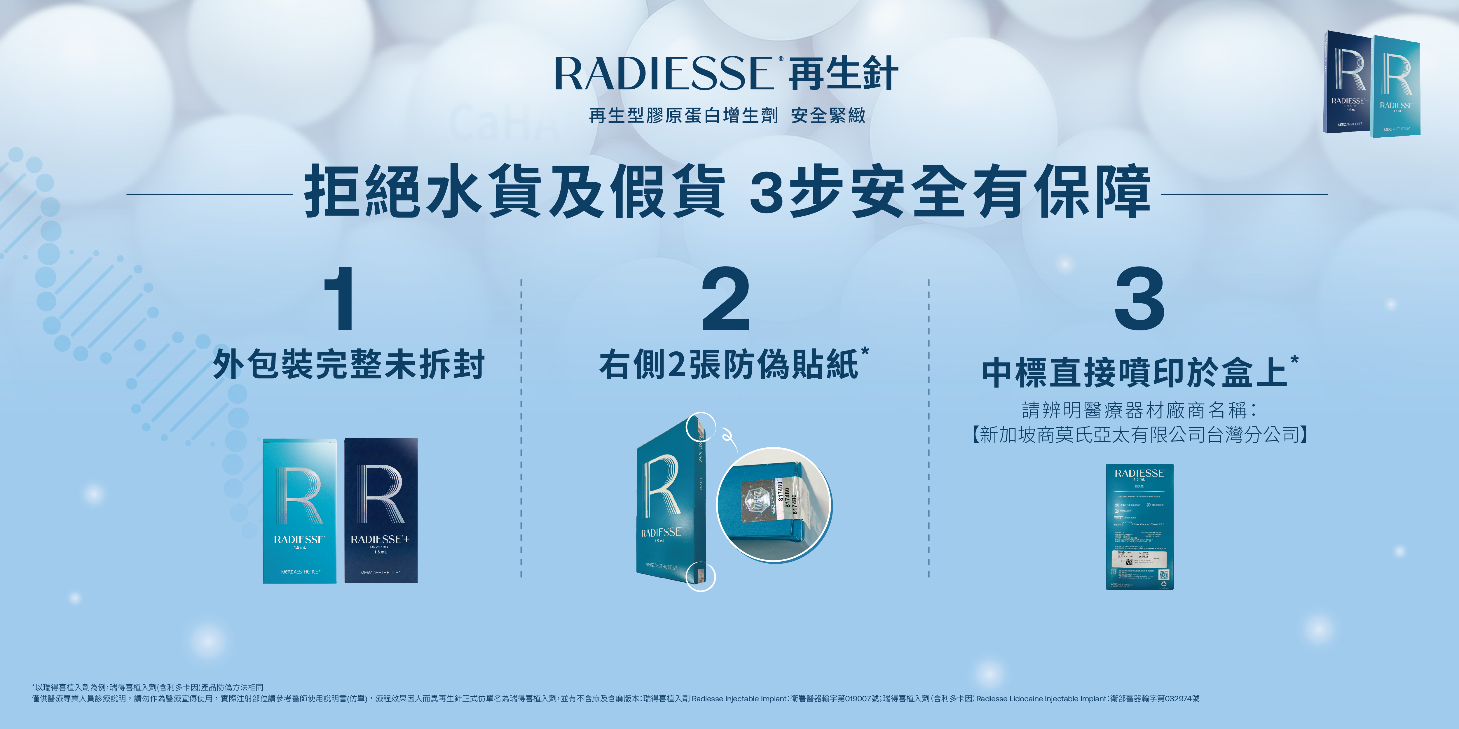 Radiesse 再生針 原廠認證